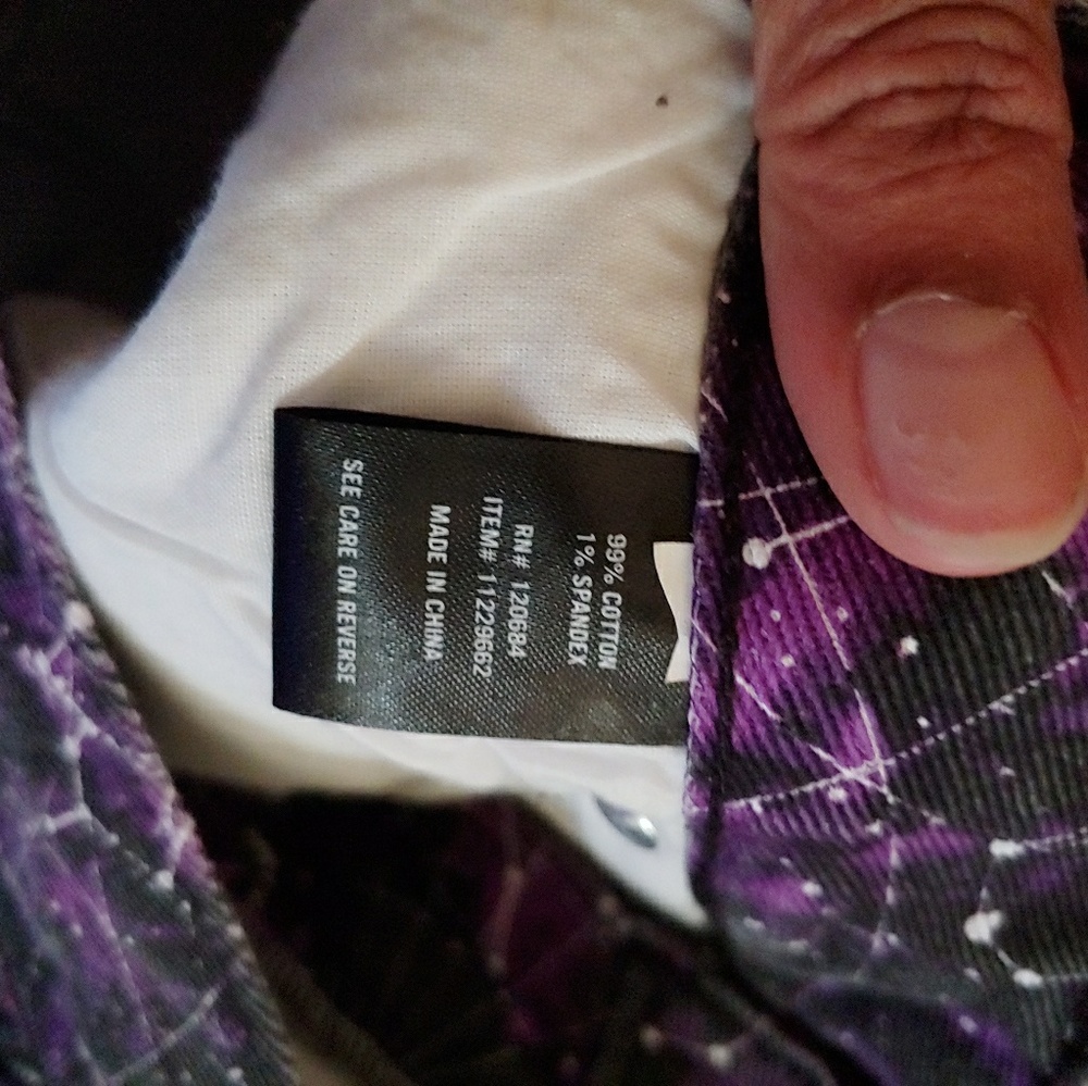 Splattered looking male shorts